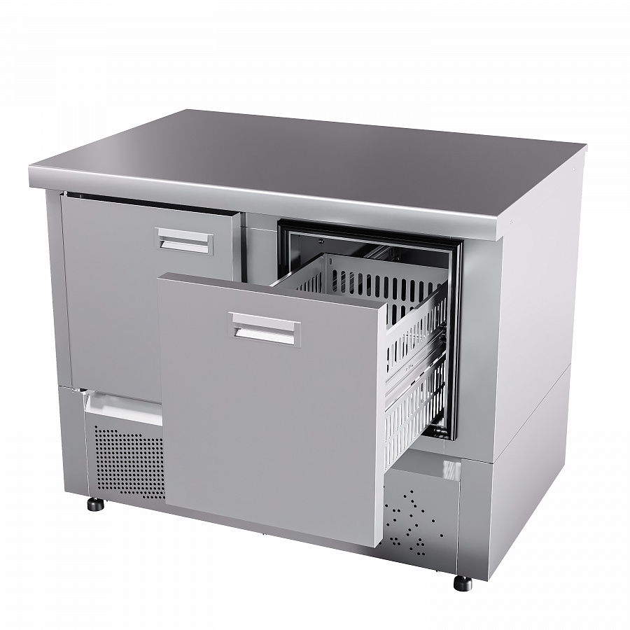 Стол холодильный низкотемпературный Abat СХН-70Н-01 (дверь, ящик 1) без борта